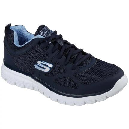 Chaussures fitness homme Skechers 52635 Burns Agoura, cuir et mesh, noires