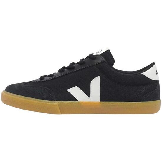 Chaussures - ville - femme - baskets basses en coton bio - noir