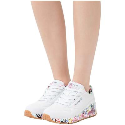 Dames uno loving love trainers (wit/multikleurig)