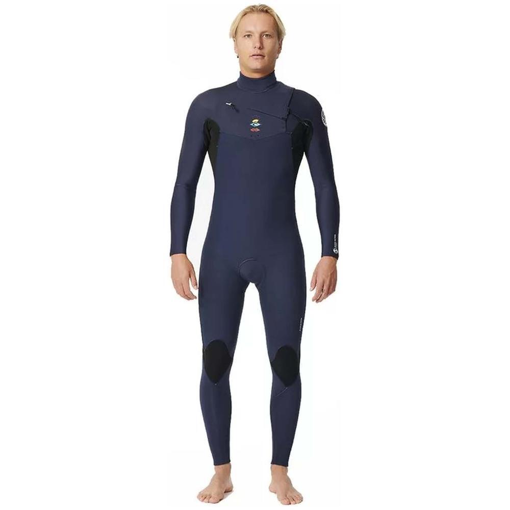 Rip Curl - Combinaison Surf Homme - Zip Poitrine - Dawn Patrol 4/3 Mm - Combinaison De Surf - Noir - Decathlon