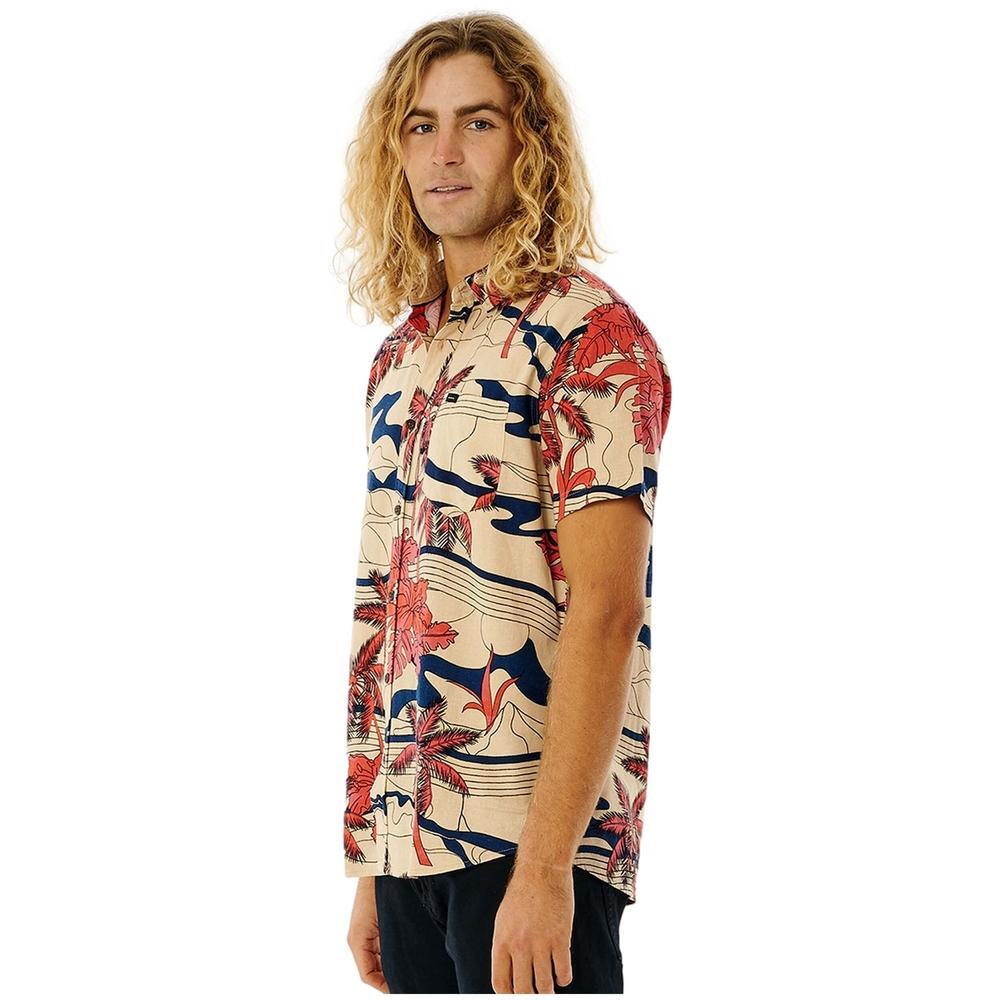 Camisa Rip Curl Barrel Killa Bone Marrom claro 2/5