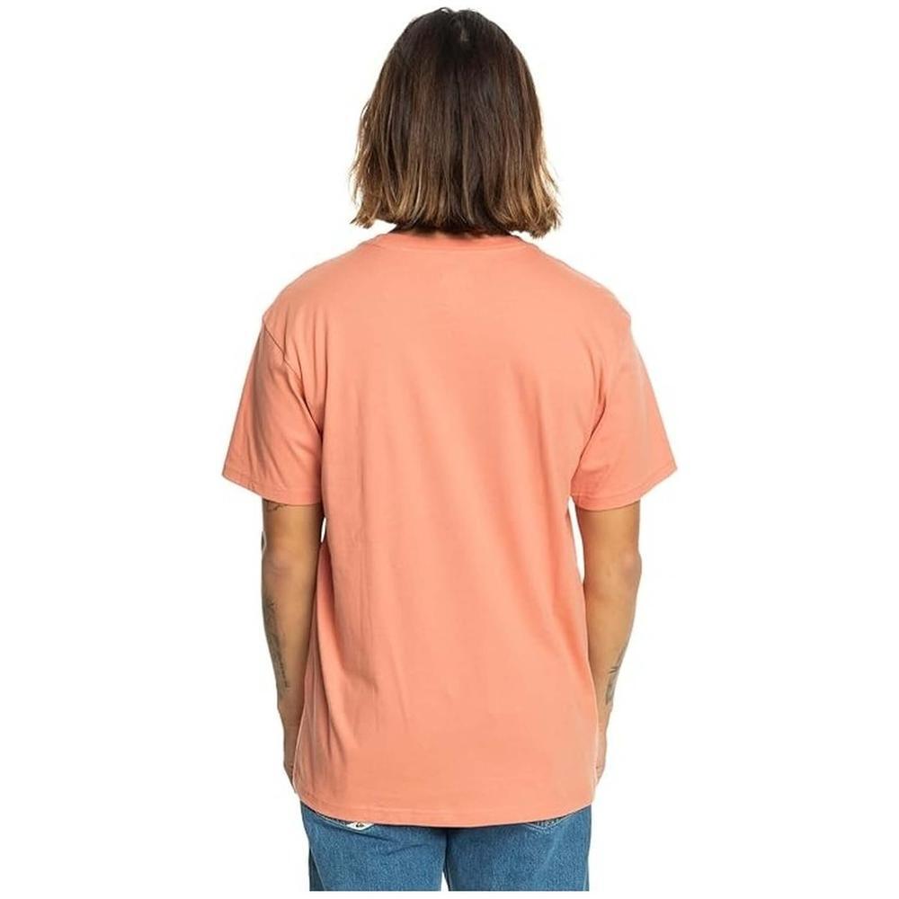 T-shirt Quiksilver de manga curta para homem Floating around in orange 2/5