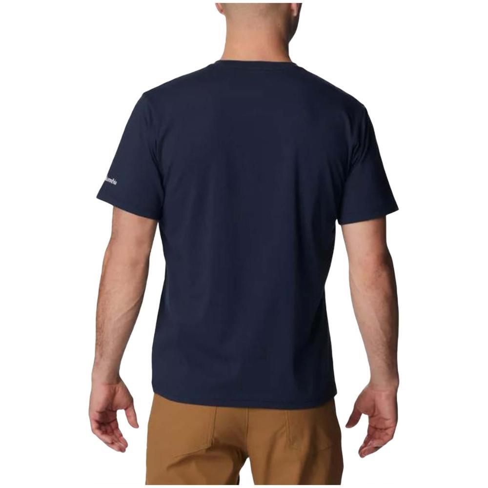 Camiseta de manga corta para hombre Columbia Técnica sun trek™ en color azul 2/4