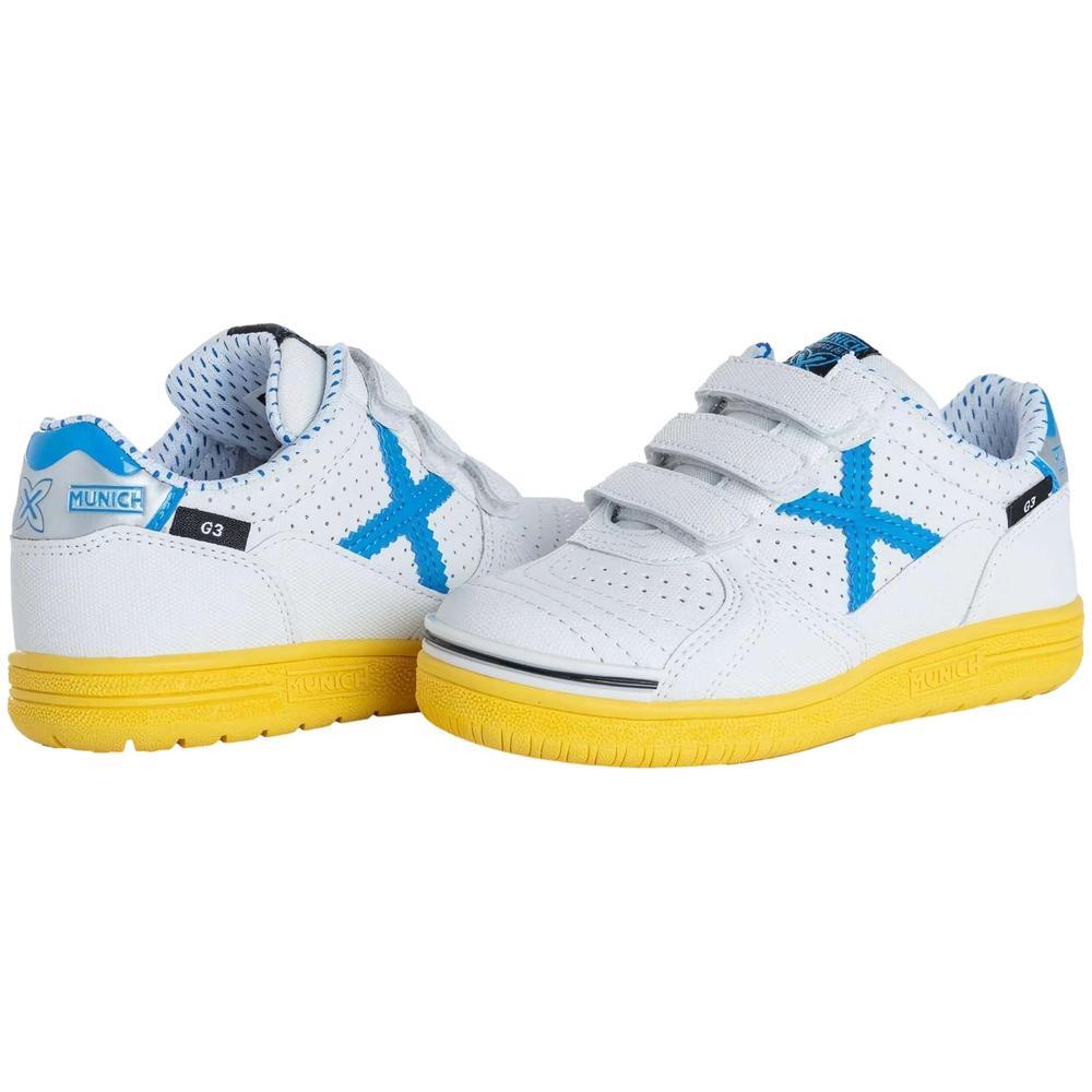 Sapatilhas Munique G-3 VCO Profit 388 para homem, em branco. 3/4