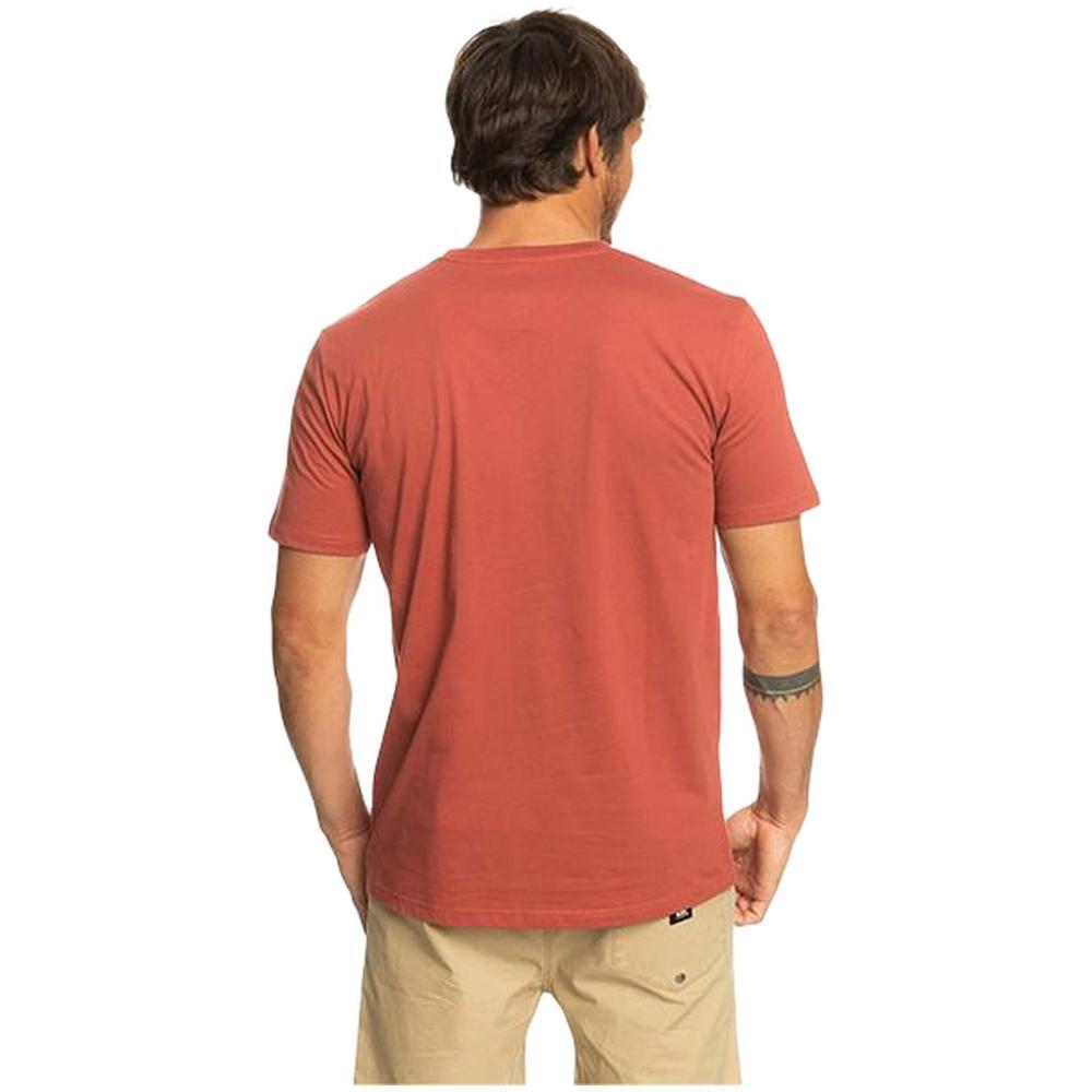 Camiseta de manga corta para hombre Quiksilver Qs surf lockup en color naranja 2/2