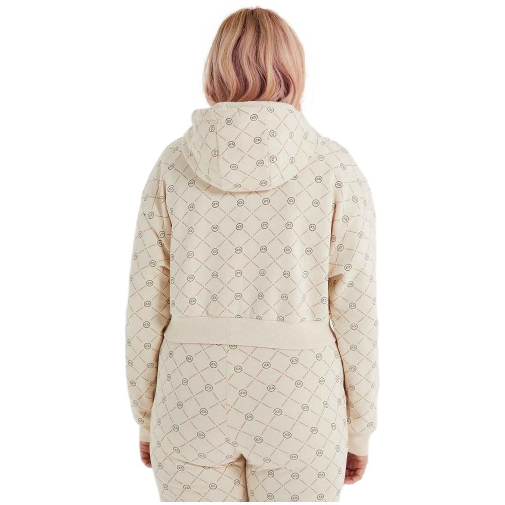 Sudadera con capucha para mujer Ellesse Marinell crop en color beige 3/4