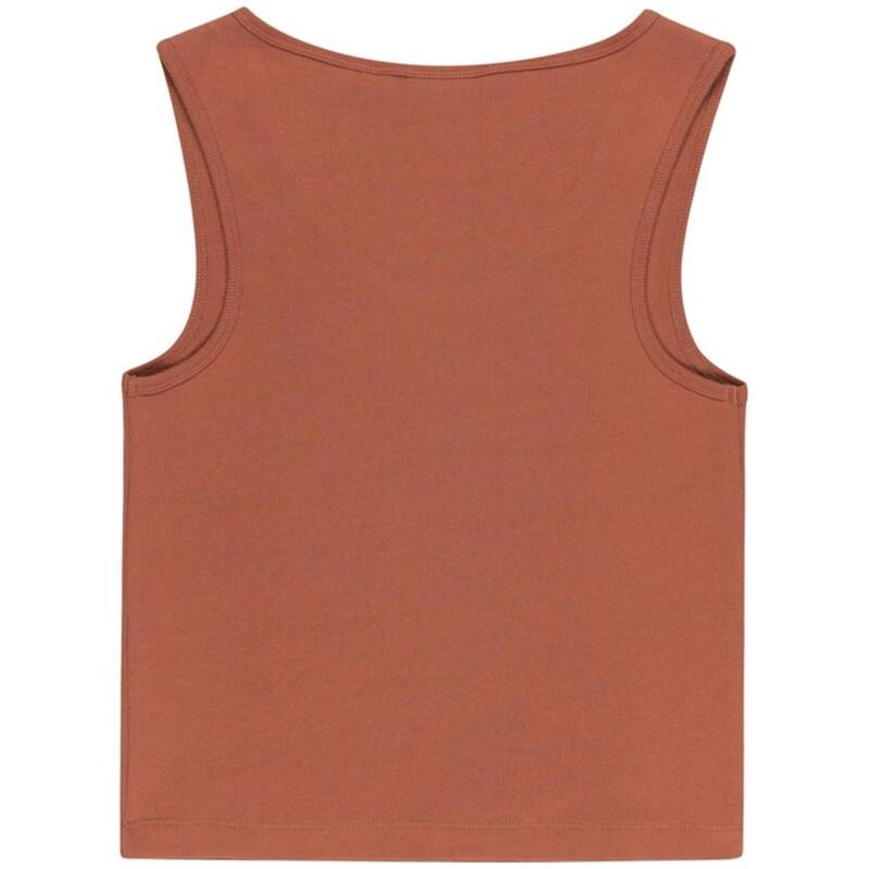 Camiseta de tirantes para mujer Element Yarnhill crop top en color marron