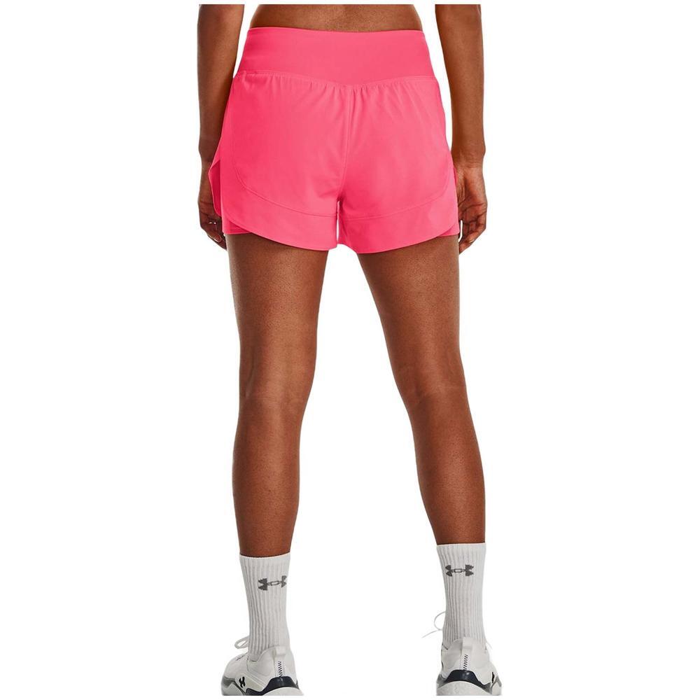 Calções Under Armour Flex para mulher, cor-de-rosa 2/4