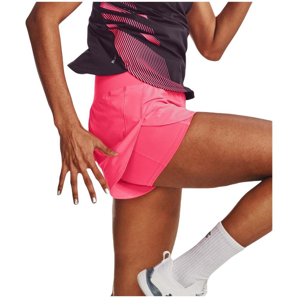 Calções Under Armour Flex para mulher, cor-de-rosa 4/4
