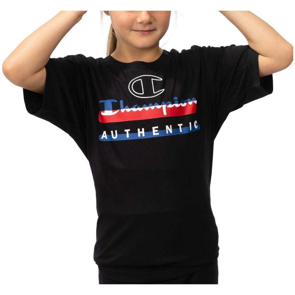 T-shirt Femme Champion Noir 1/2