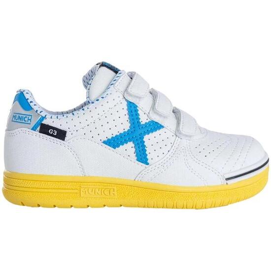 Zapatillas de la marca Munich G-3 VCO Profit 388 para hombre en color blanco.
