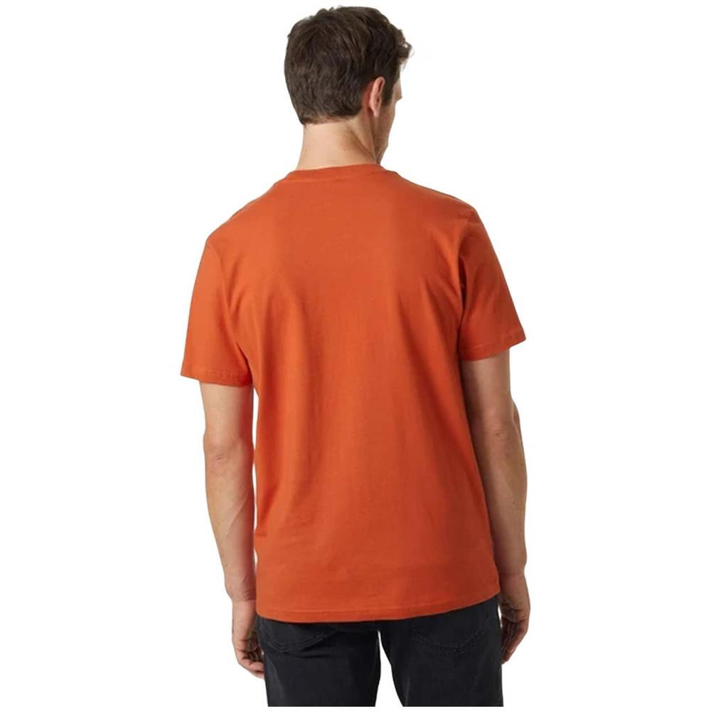 Camiseta de manga corta para hombre Helly hansen en color naranja 4/4