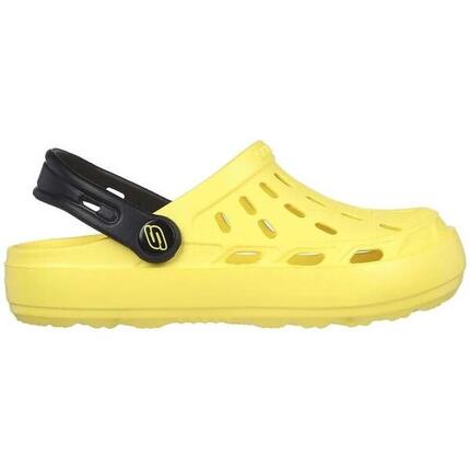 Zuecos para niños unisex Skechers en color amarillo