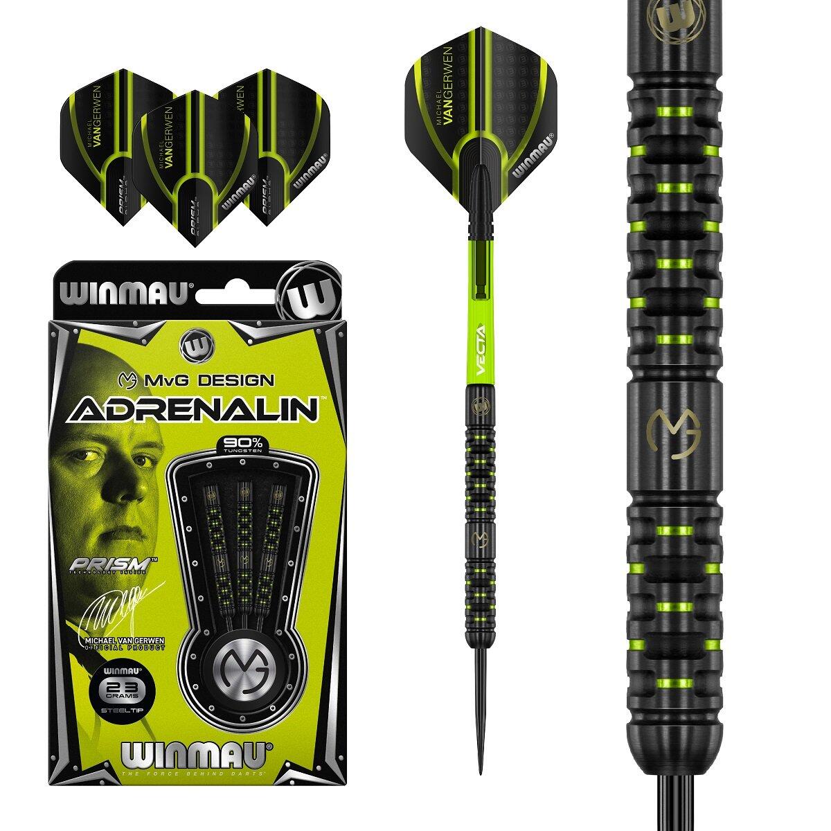 WINMAU MvG Adrenalin steeltip dartpijlen 22 gr.