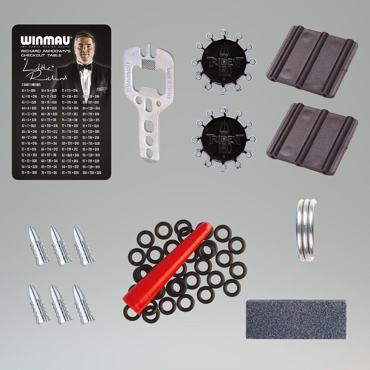 Kit de mise au point ultime pour fléchettes Winmau — pièces noir, polyvalent 3/5