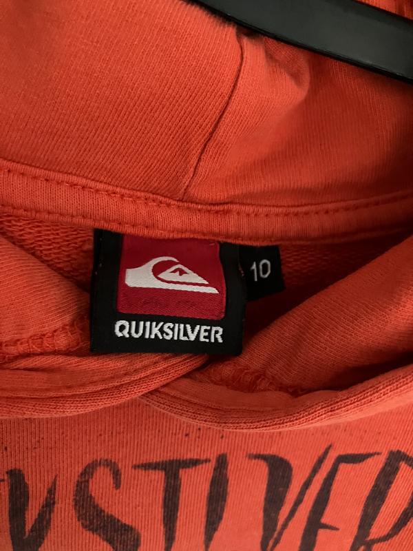 Entre Particuliers - Sweat à capuche Quicksilver orange taille 10 ans 2/4