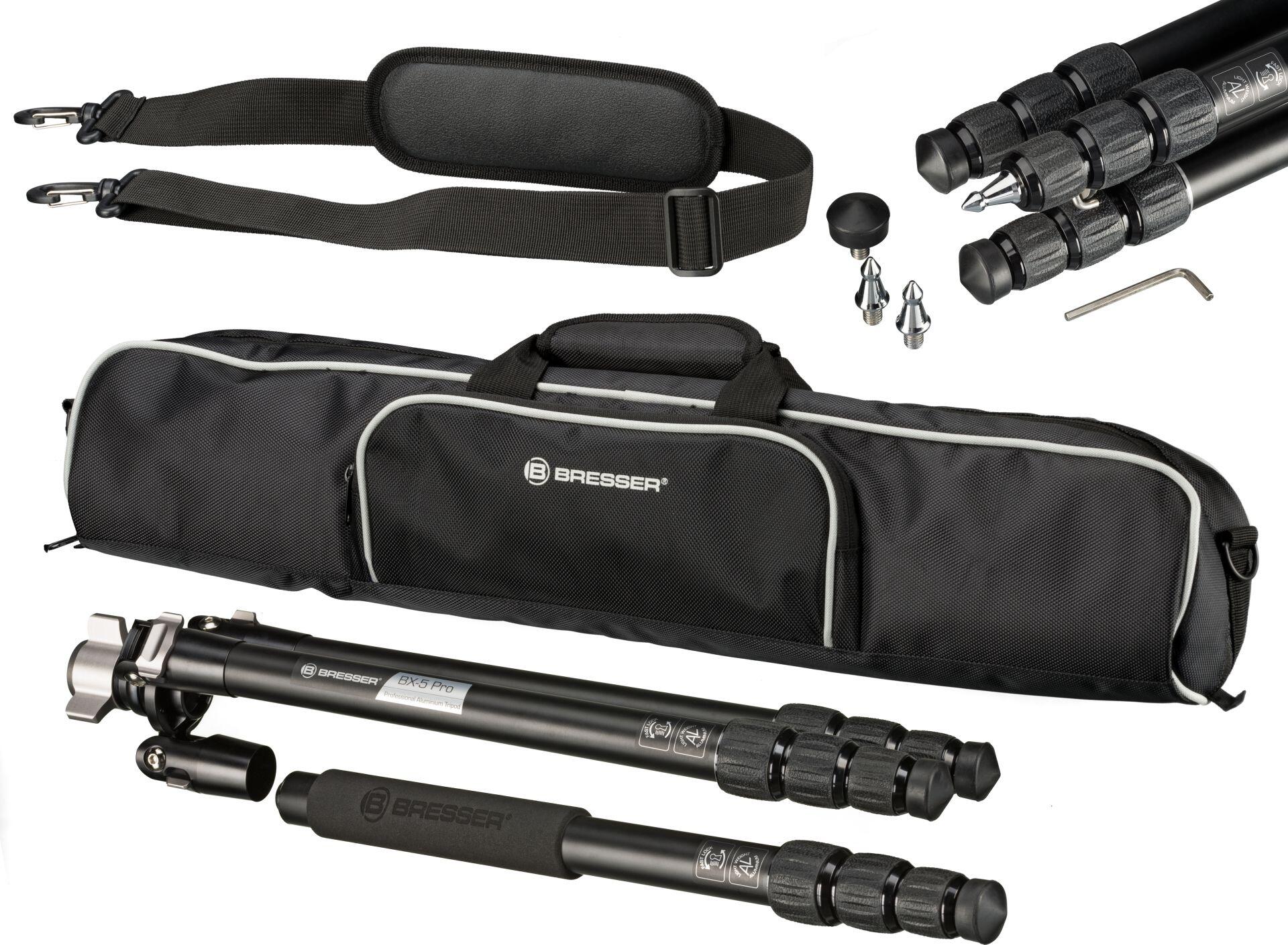 Treppiede BX-25 Pro per fotografia, video, telescopi prismatici e terrestri 2/7
