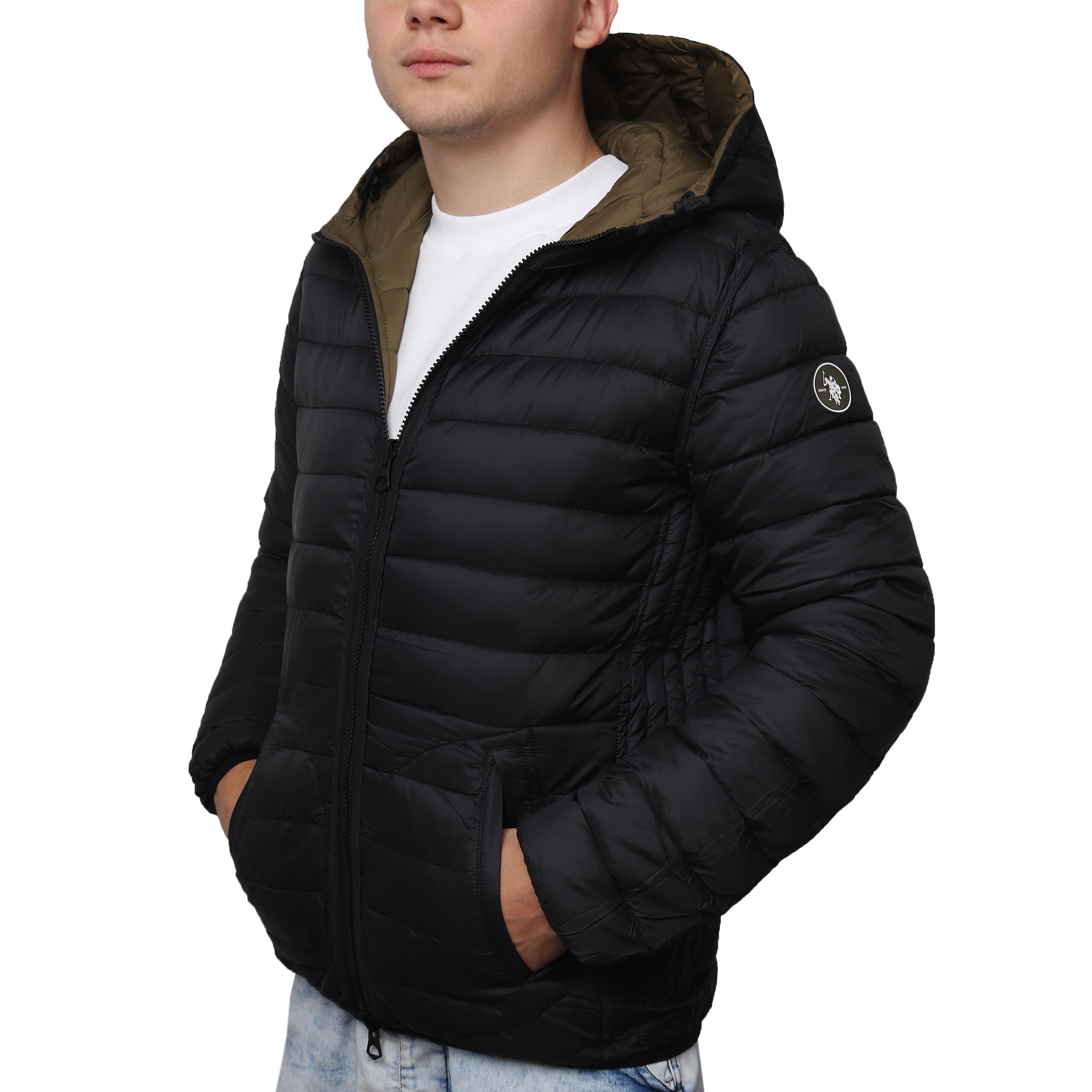 Kurtka męska dwustronna z kapturem U.S POLO ASSN. 1/7