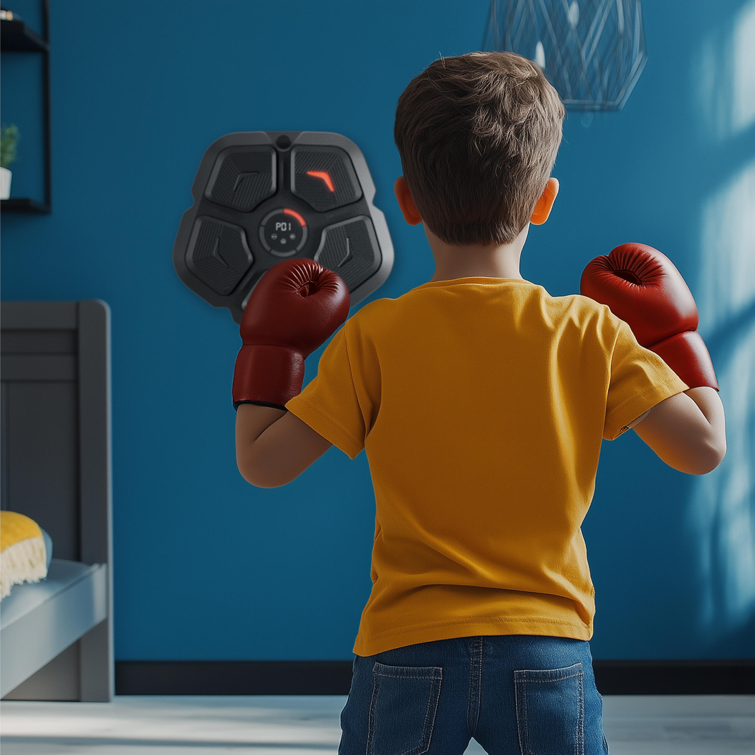 Interaktive Boxscheibe für Kinder Beat 30, Zwei-Personen-Modus, 9 Regelstufen 3/7