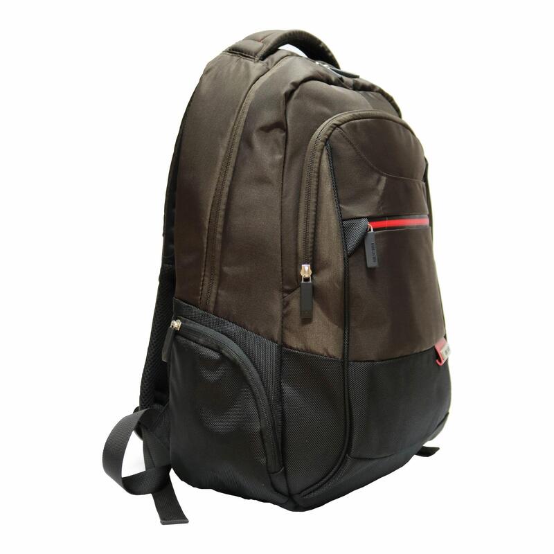 Rucsac Laptop Minsk, Lamonza, 47x33x18, maro/negru