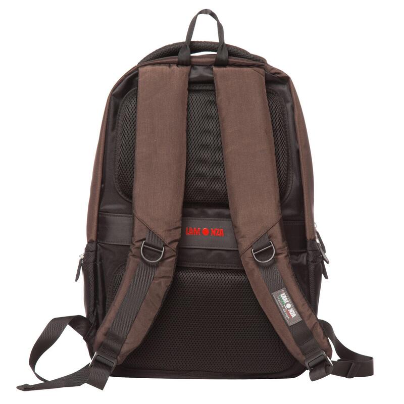 Rucsac Laptop Minsk, Lamonza, 47x33x18, maro/negru