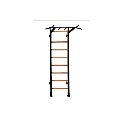 Sprossenwand Fitness-System 521B, mit fester Klimmzugstange Turnen