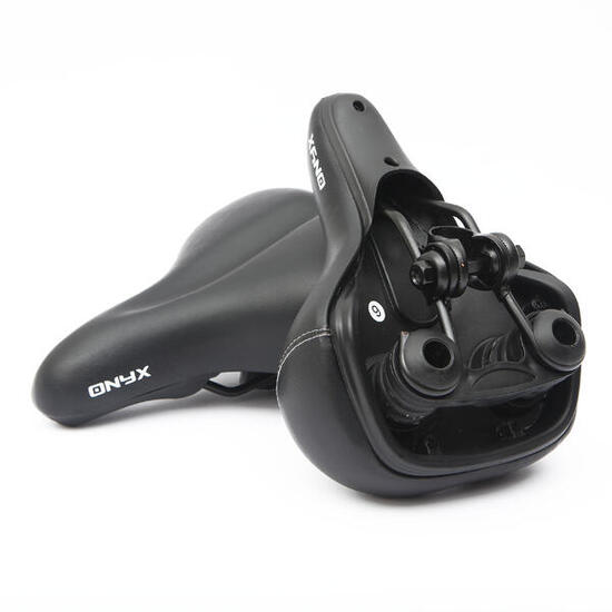 Sella per bicicletta nera ONYX Citi elastomero HIT