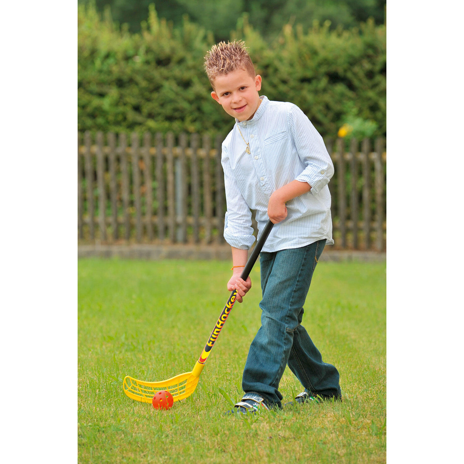 Hockey - Bastone Divertente + Palla - Set da 2 4/4