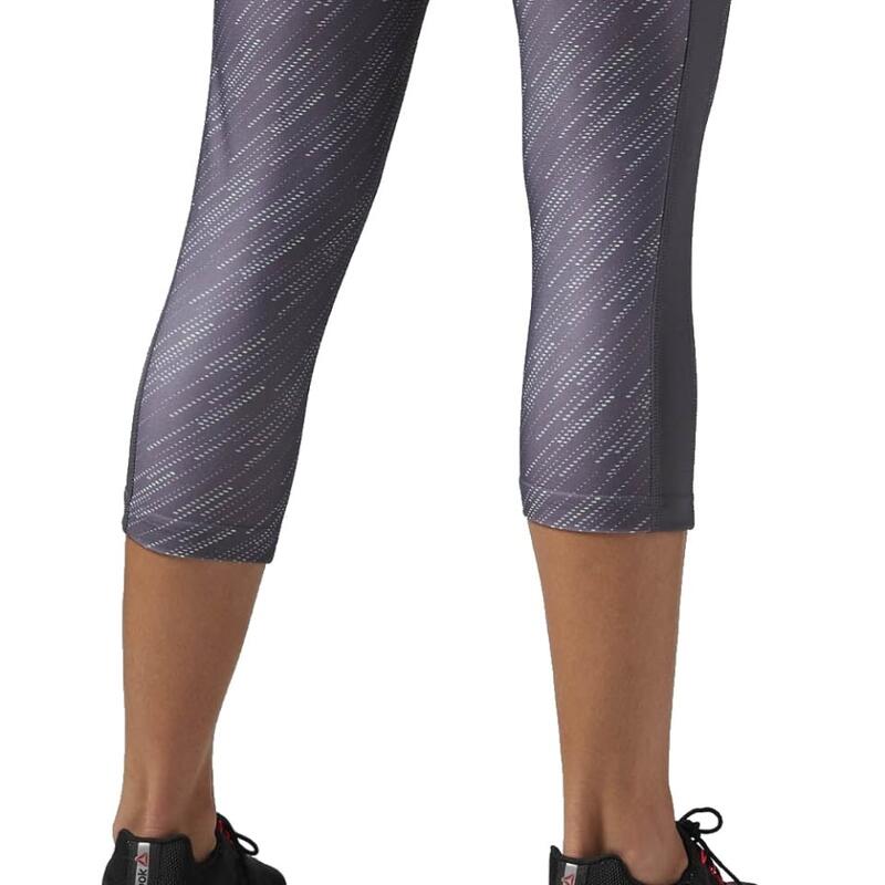 Pantaloni Reebok Workout Ready Printed Capri 3/4 pentru femei, XS