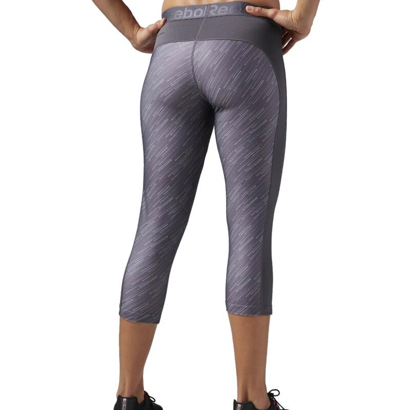 Pantaloni Reebok Workout Ready Printed Capri 3/4 pentru femei, XS