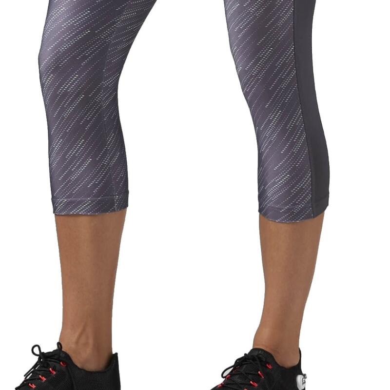 Pantaloni Reebok Workout Ready Printed Capri 3/4 pentru femei, XS