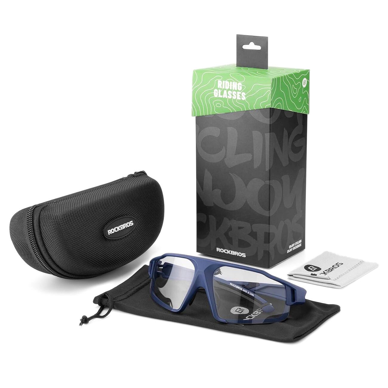 Lunettes de vélo photochromiques Rockbros SP216BL UV400 - bleues 6/6
