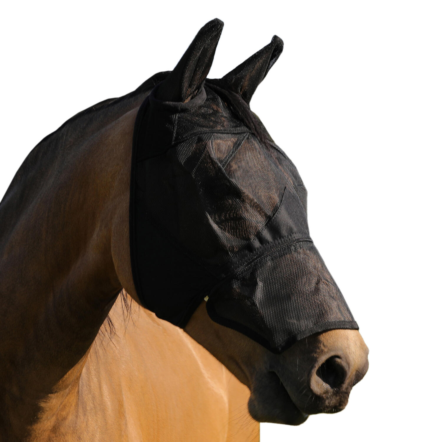 UMBRIA EQUITAZIONE Maschera antimosche PVC con copriorecchie chiusura in velcro e zip