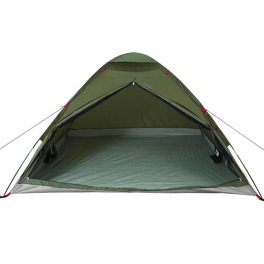 VidaXL Tenda a Cupola 4 Posti Impermeabile Verde Oliva. 6/7