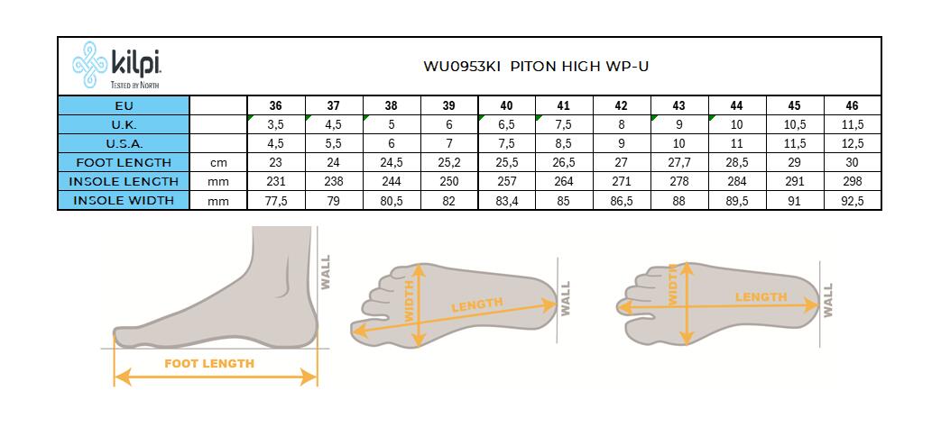 Botas de montaña Kilpi Piton WP-U High 7/7