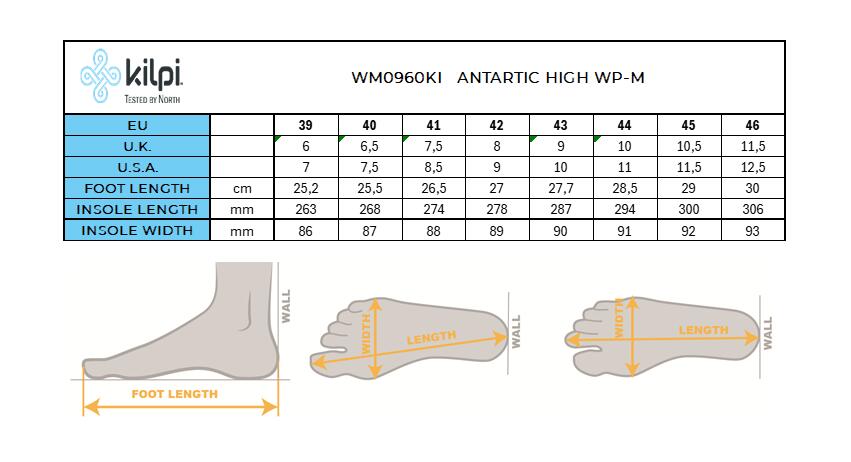 Chaussures d'hiver imperméables et isolées Kilpi ANTARTIC HIGH WP-M 7/7