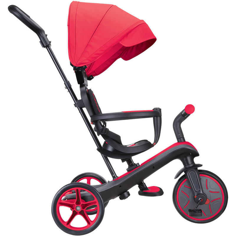 Tricycle évolutif pour bébé EXPLORER 4 en 1 - Rouge
