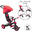 Tricycle évolutif pour bébé EXPLORER 4 en 1 - Rouge