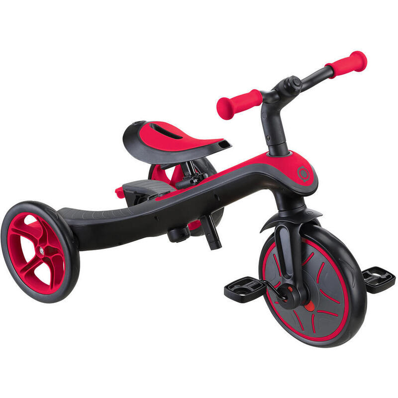 Tricycle évolutif pour bébé EXPLORER 4 en 1 - Rouge