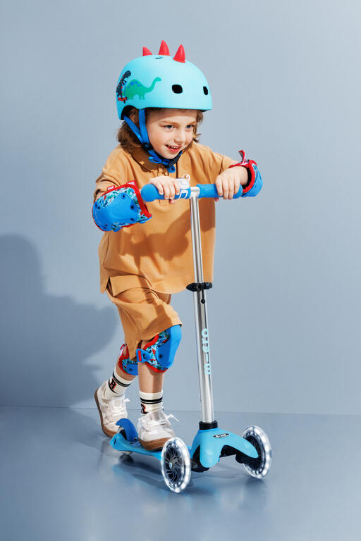 Patinete Scooter 3 Ruedas Micro Mini Deluxe LED Glow azul 6/7