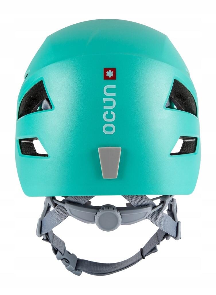 Casco de escalada Ocún Shard verde menta ligero ventilado 54–62 cm 3/4