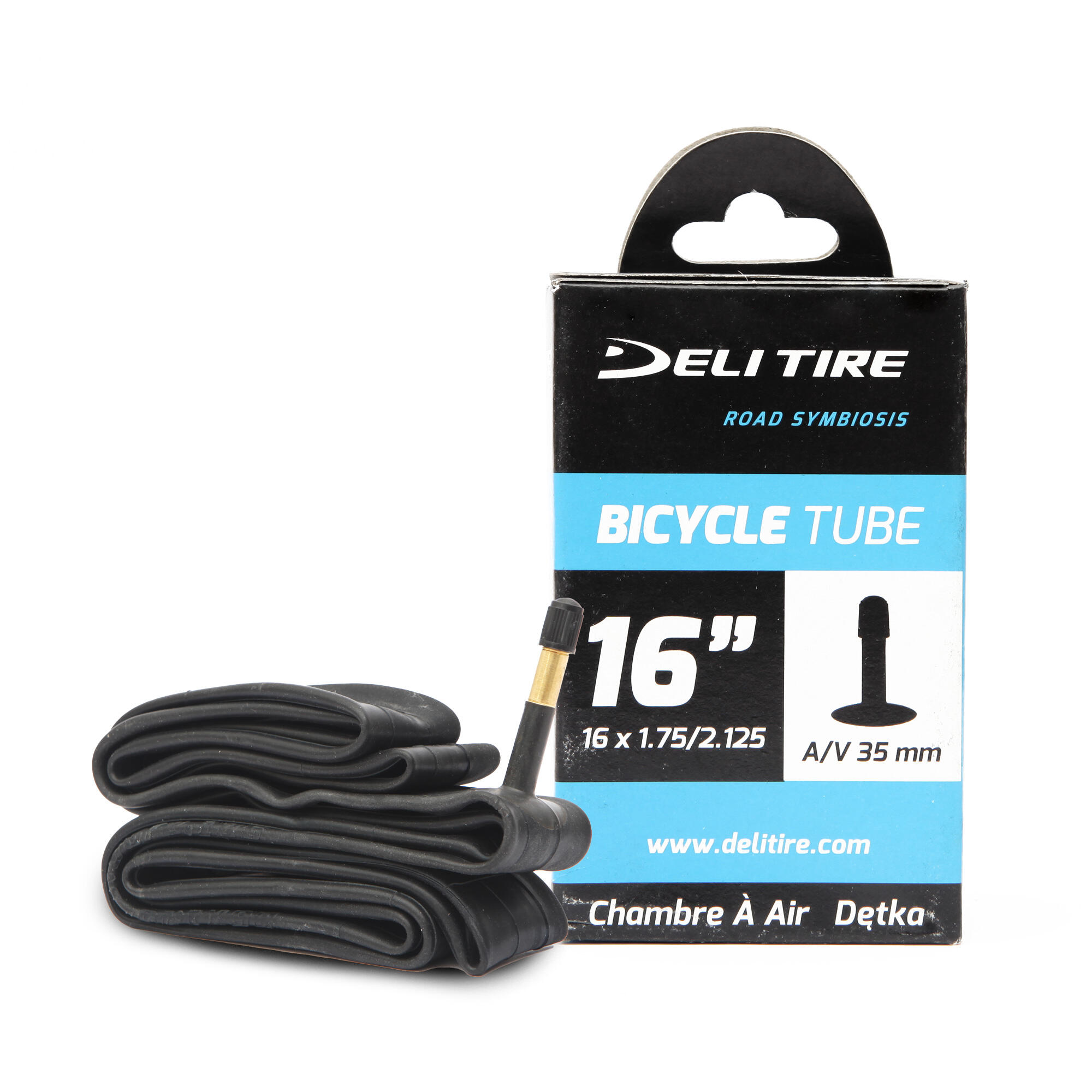 DELI TIRE Duše 16X1.75/2.125 AV BOX DELI