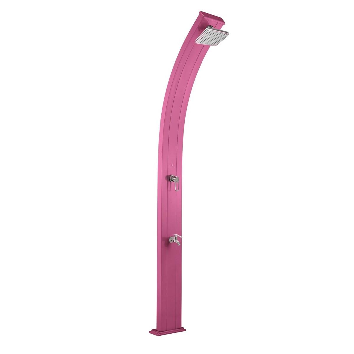 Formidra - Douche D'Extérieur Solaire Spring 30l Avec Rince Pieds - Aluminium - 228 Cm - Douche - Bleu|rose - Taille Unique - Decathlon