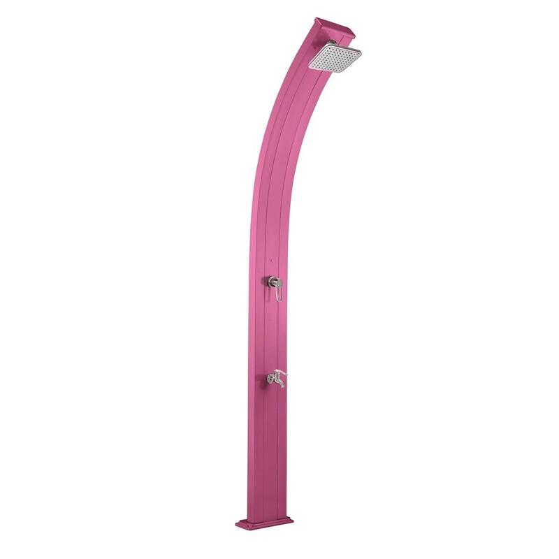 Douche buiten Zon Spring 30L met Voetenspoel - Aluminium - 228 cm