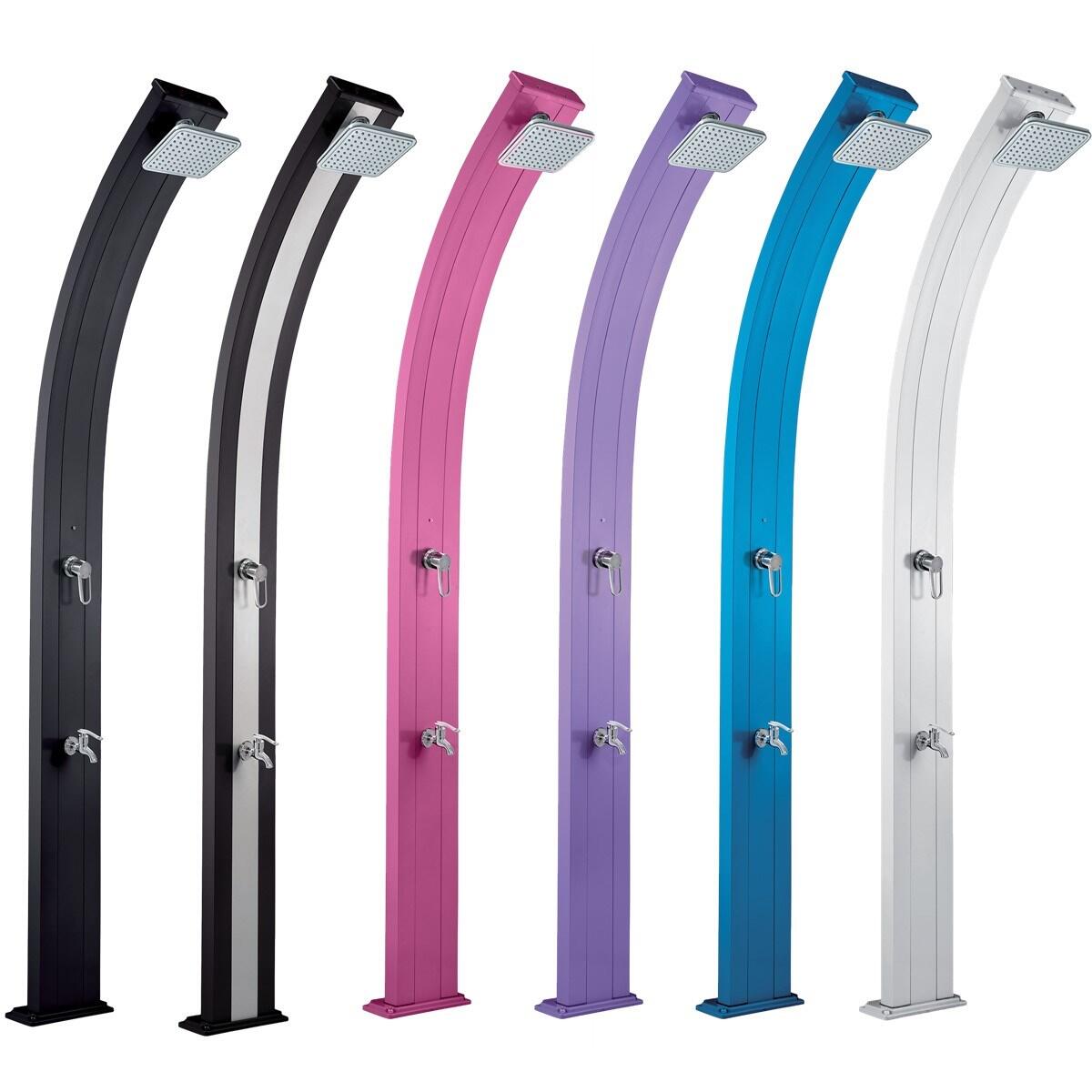 Douche buiten Zon Spring 30L met Voetenspoel - Aluminium - 228 cm 2/7