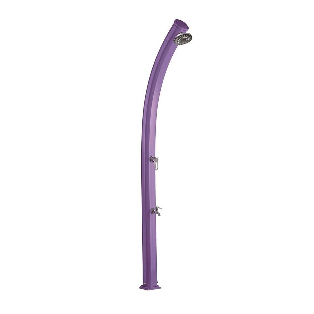 Jolly 25L Solar Outdoor Shower with Foot Rinse - Aluminium - 228 cm