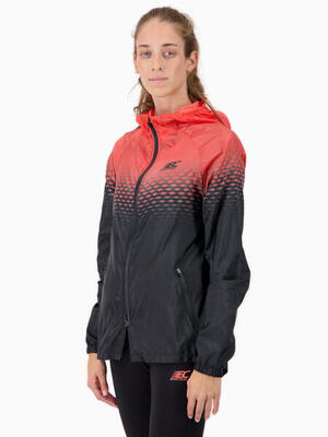 Abie Damen Sportwindjacke Schwarz-Pink