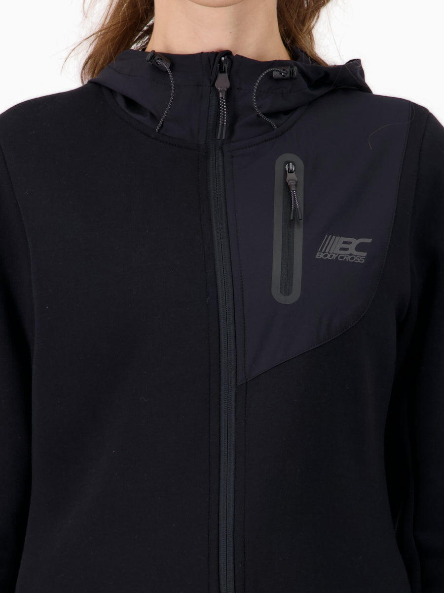 Dames hoodie van waterafstotend fleece. 5/6