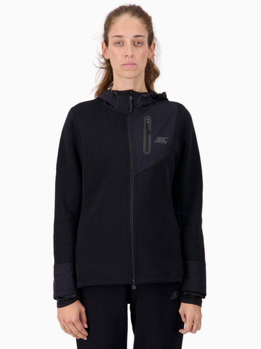 Dames hoodie van waterafstotend fleece. 3/6