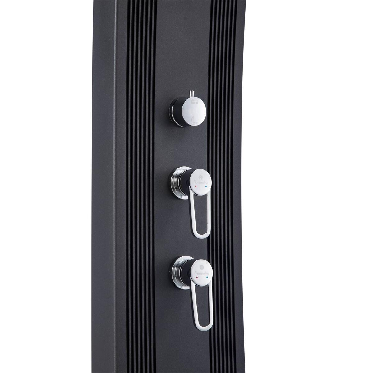 Prysznic hybrydowy Dada Curve 40L z obrotowym podkładem - Aluminium - 228 cm 5/7